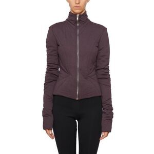 RICKOWENSLILIES Rick Owens Lilies Quilted High Neck Jacket Women VIOLET Coats &